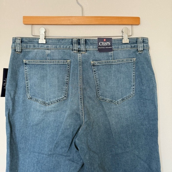 Chaps Blue Denim Jeans Cropped Pants - Picture 8 of 13